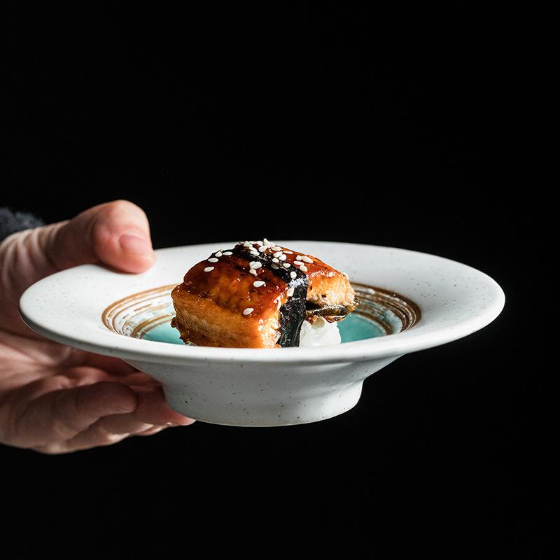 Miska Hotelowa Zachodnia Kuchnia Wysoka Nóżka Miska Ceramiczna Makaron Kreatywne Jedzenie Miska na Przystawki Ryż