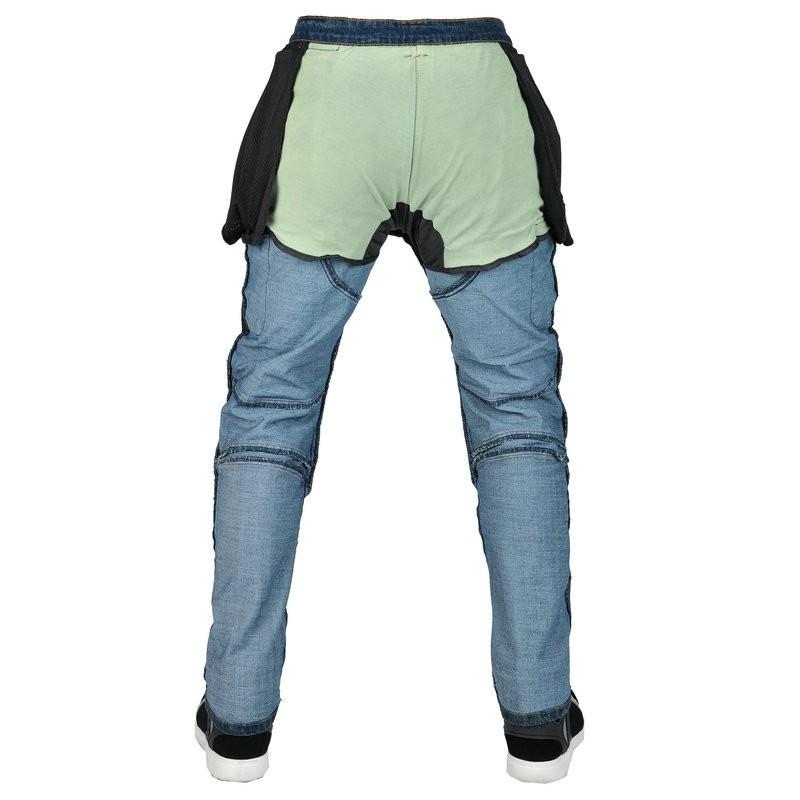 Mens Motorcycle Riding Jeans With Kevlar Reinforcement Built-in Armor Padding Abrasion-Resistant Street Track Use