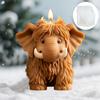 1PCS Highland Cow Candle Silicone Mold Animal Shaped Mold for DIY Handmade Candles,Unique Holiday Gifts,Birthday Home Decor