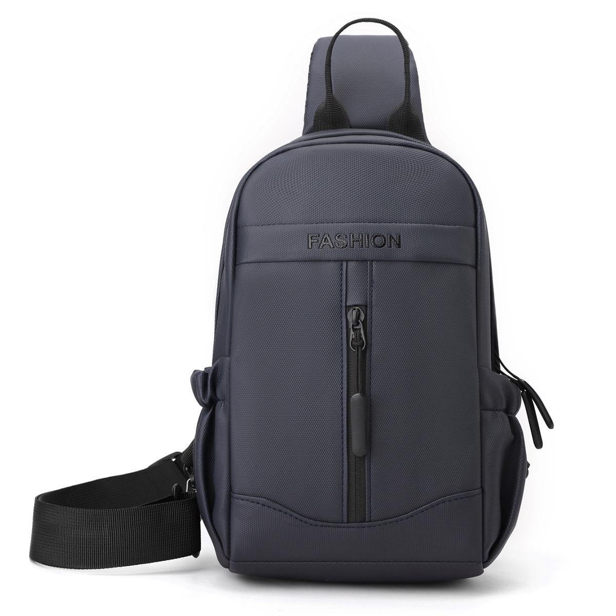 

Трендовая мужская многофункциональная водоотталкивающая сумка кроссбоди на грудь и рюкзак синий