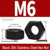Black M6 304 Stainless Steel Hex Socket Flange Head Bolt with Washer