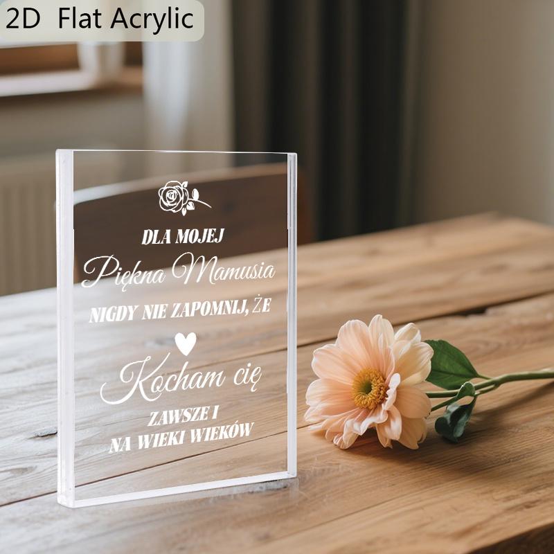 2D Flat Acrylic Desktop Decoration, Indoor and Outdoor Decoration - No Need for Batteries/electricity, Free Day Decoration, Shop