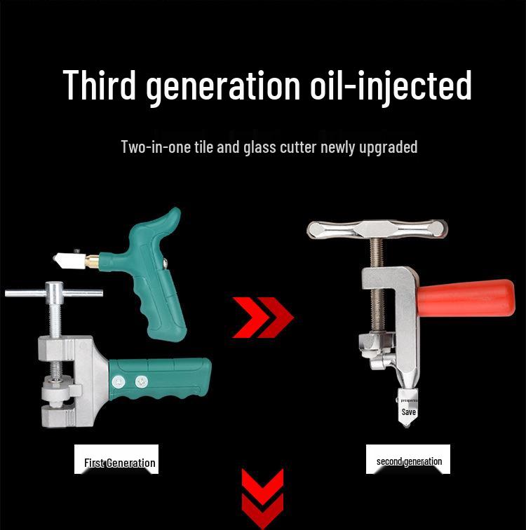 Multifunktionaler Diamant-Glas Schneider - Handwerkzeug zum Anritzen von dicken Fliesen
