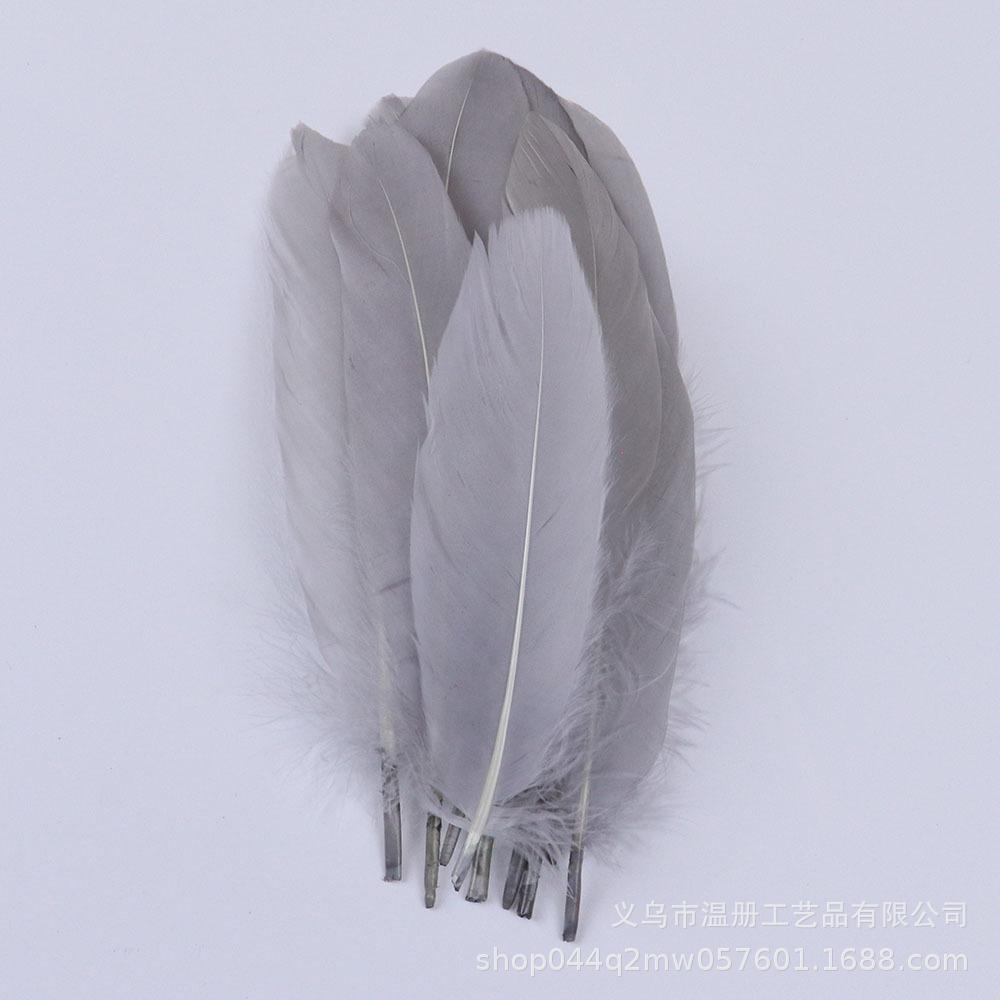 High-Quality Colored Goose Feathers Large Floating Feathers Children'S Handmade Clothing Materials Macaron Feather Accessories