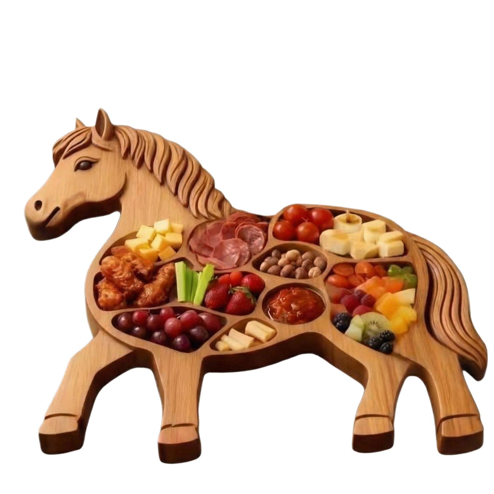 

Stylish And Beautiful Horse-shaped Dinner Plate. коричневый