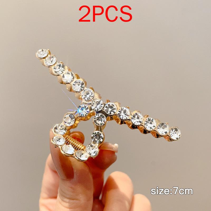 (87 Styles) 2pcs/ Set New Large Jelly Color Hair Clip Acrylic Hair Claw Shark Clamp For Women Girls Fashion Summer Updo Headwear Hair Accessories