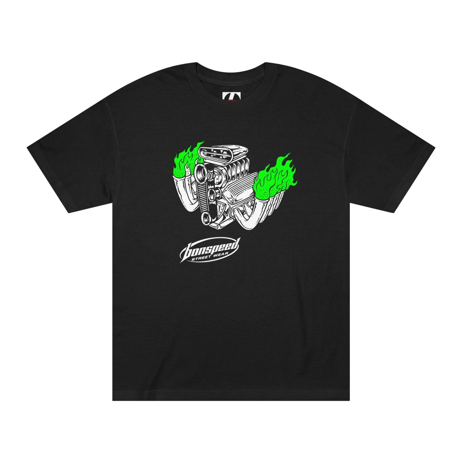 Fink Flame Motor T-Shirt Hot Rod Muscle Car Engine Tee 3XL