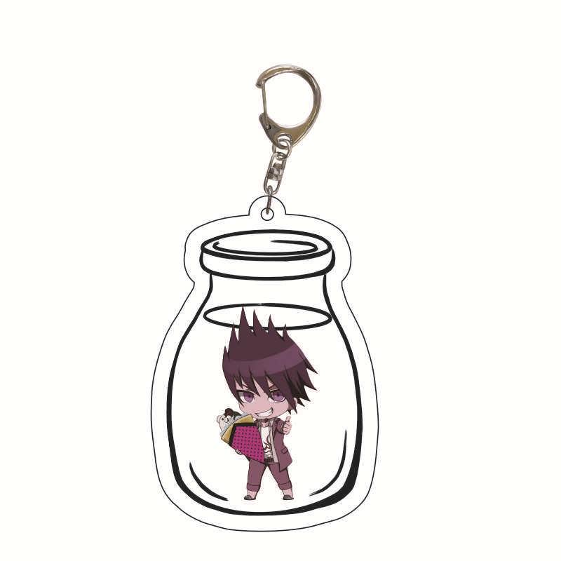 Danganronpa Monokuma, Makoto Naegi & Junko Enoshima Acrylic Keychain Charm Figure