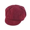 Children  Color Corduroy Retro Beret Leisure Tongue Cap