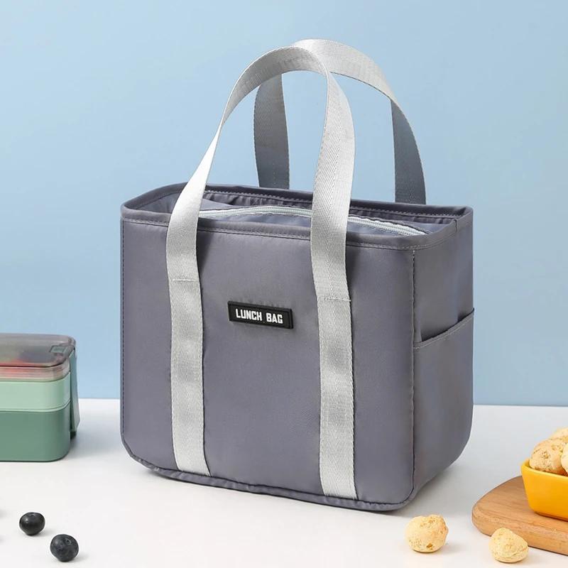 Insulated Lunch Box Thermal Bag Large Capacity Work Food Delivery Storage Container for Women Cooler Tote Travel Picnic Pouch