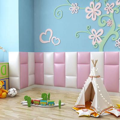Autocollants Muraux Tatami 3D Rectangulaires Anti-collision Tête de Lit Lit Sac Souple Imperméable Protection Douce Coussin Mural de Fond