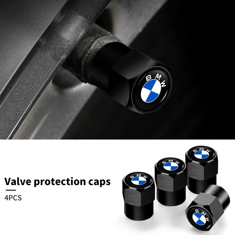 BABD1 For BMW New 4Pcs Car Wheel Tire Valve Caps Air Stem Covers Accessories For BMW E46 E90 E60 F10 E39 F30 E36 F20 E87 E90 E70 E91