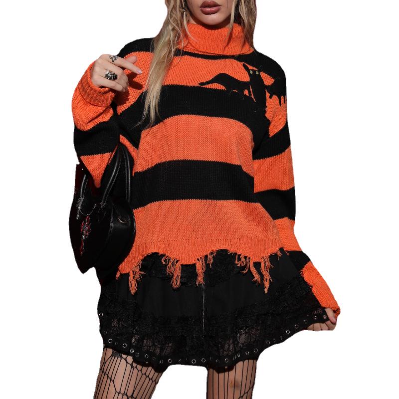 2023 European & American Women's Knit Halloween Sweater