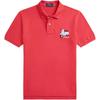 Polo Polo Shirt Ss25 Solid Color Cotton Ribbed Short Sleeve Kids Tops Red CWPOKNIY8021380-600