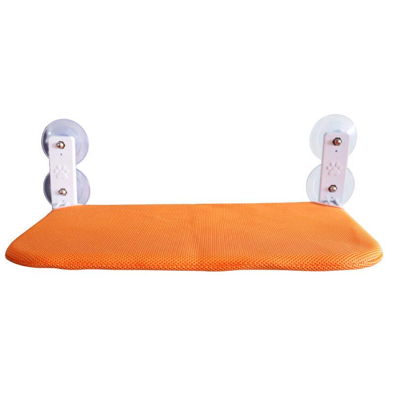 ערסל חתול לשיזוף: מיטה עם כוס יניקה לחלון לחתולים