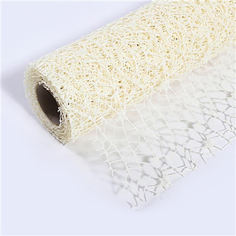 50Cm*4.5M/Roll Flower Wrapping Mesh Paper Iregular Hollow Net Wrapper Floral Bouquet Paper Fresh Flower Florist Packaging Sheet