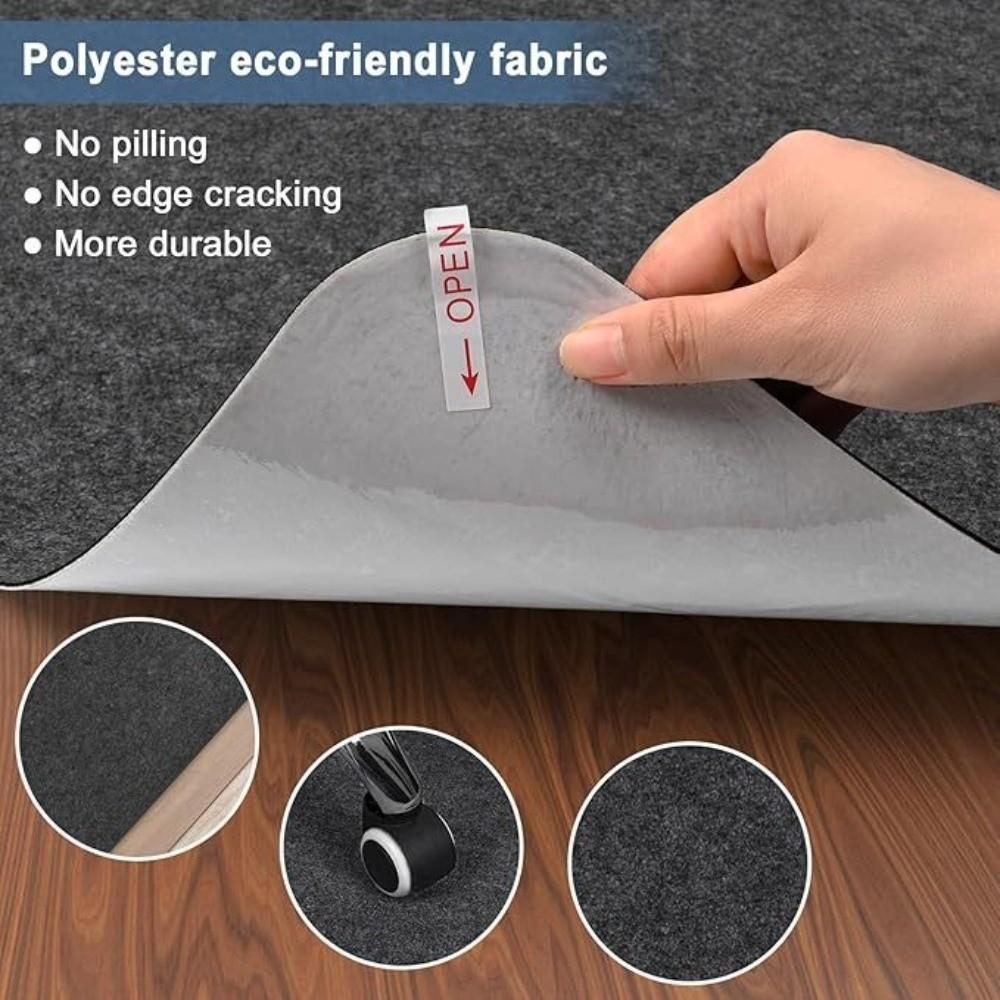 Self-adhesive Office Chair Mat Non Adhesive Rolling Wheelchair Carpet  Home Office