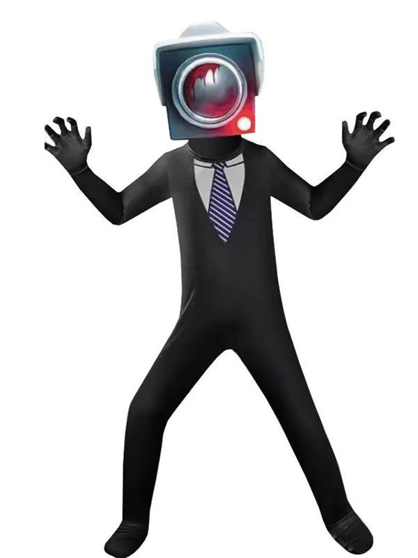 New ibidi toilet costume halloween toilet man surveillance man onesie game funny suit