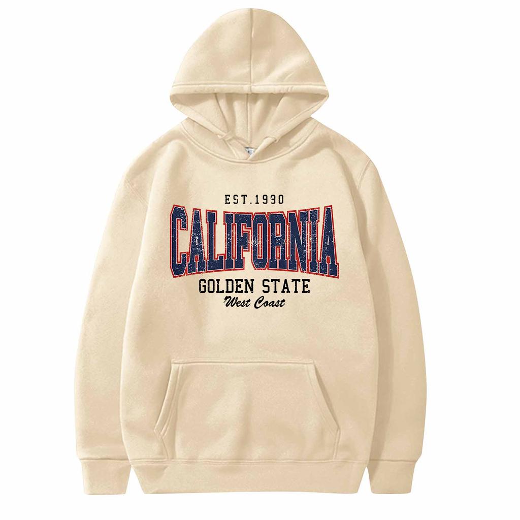 Unisex Fashion Casual Long Sleeved Round Neck Loose Plush Pullover With Rope Hoodie