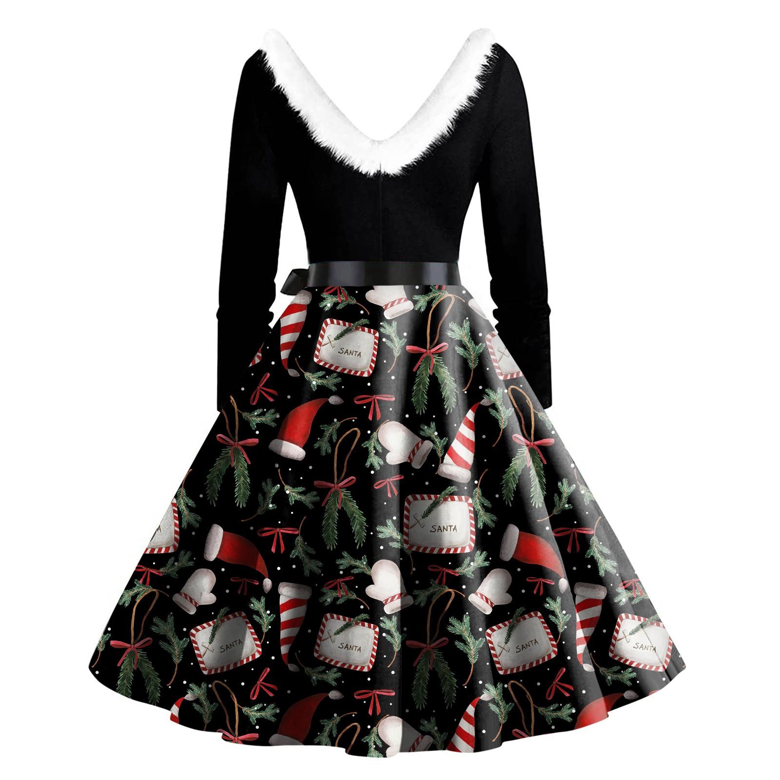 Женское повседневное и модное платье с длинными рукавами — фото 4