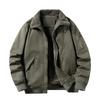 Plüschjacke Herren Herbst und Winter Reine Baumwolle Gewaschene Verdickte Baumwolljacke Outdoor Fliegerjacke