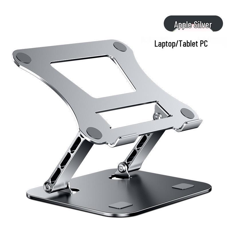 Adjustable Rotating Laptop Stand with Cooling Feature and Height Adjustment for Desktop or Office Use