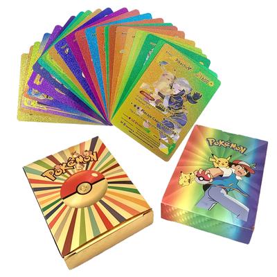 55Pcs Gold Foil Assorted Cards Pokemon Cards Collection H32