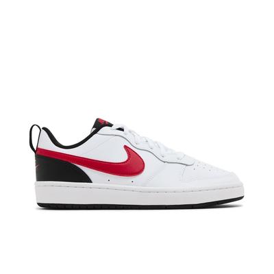 Court Borough Low 2 Grade School 'White University Red' (Unisex) White / Black / University Red Kids' Skateboarding Shoes BQ5448 110