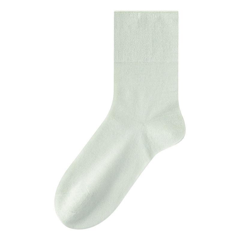 5 Pairs of Mulberry Silk Loose Boneless Postpartum Socks, Antibacterial and Deodorizing Modal Mid-calf Socks, and Women's Growth Socks