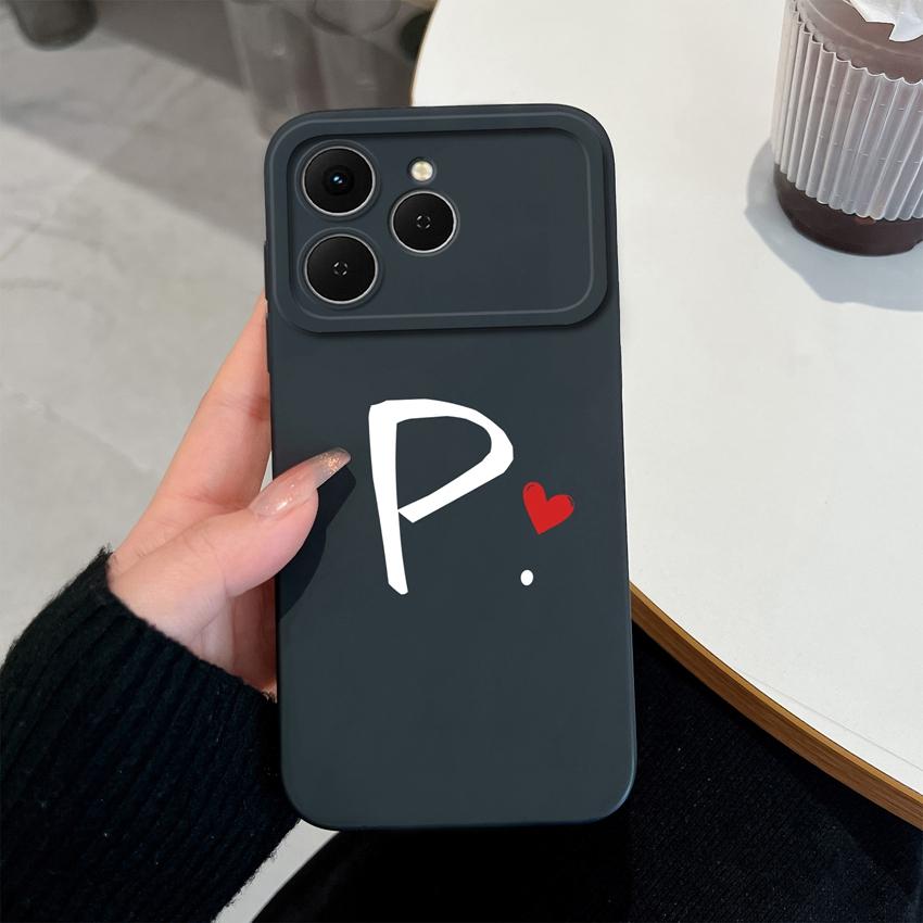 Phone Cases For Tecno Spark 40 Pro Plus 40C Pova 4 5 6 7 Neo Creative Letters Shockproof Silicone Soft Covers Camera Protection Shell For Tecno Casing