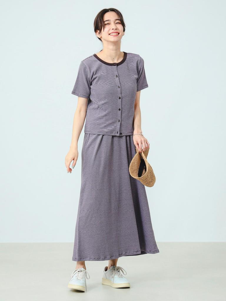 B:MING by BEAMS Cami Dress & Cardigan Set, Women's, LT_PURPLE, Free Size
