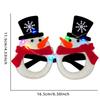 New Cartoon Cute Glowing Christmas Dress Up Glasses Christmas Led Glow Cartoon Glasses Frame Children's Toys Holiday Party Gifts
