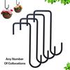 Heavy-duty door hanging plant hooks, garden hanging bracket hooks, suitable for indoor and outdoor plant hanging, bird feeders