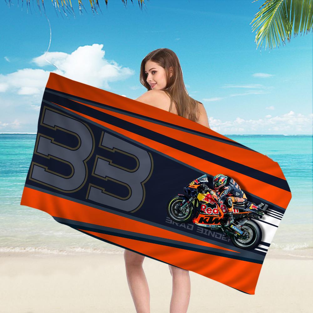 

M-Marc M-M93 M-Marquez Beach Towel Cartoon Cute Summer Kids Large Bath Pool Beach Towel Microfiber Absorbent for Swimming Travel W40*H60(CM)