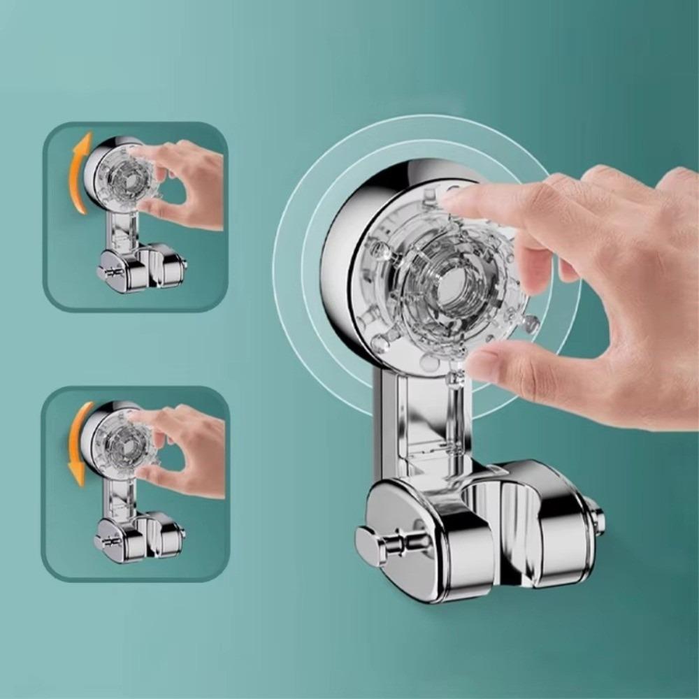 Removable Wall Mount Bracket 360° Adjustable Showerhead Holder Home Organization