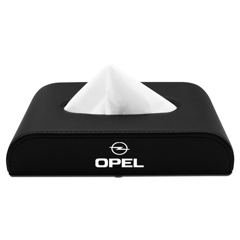 

1pcs Car Tissue Box Holder Armrest Box Storage Case Emblem For Opel Astra H G J Insignia Mokka Zafira Corsa Vectra B C D чёрный