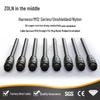 M12 Dual-Ended Overmolded Nylon Unshielded Straight Cable Harness with Solderless Sensor Connector and 12MM Aviation Plug.