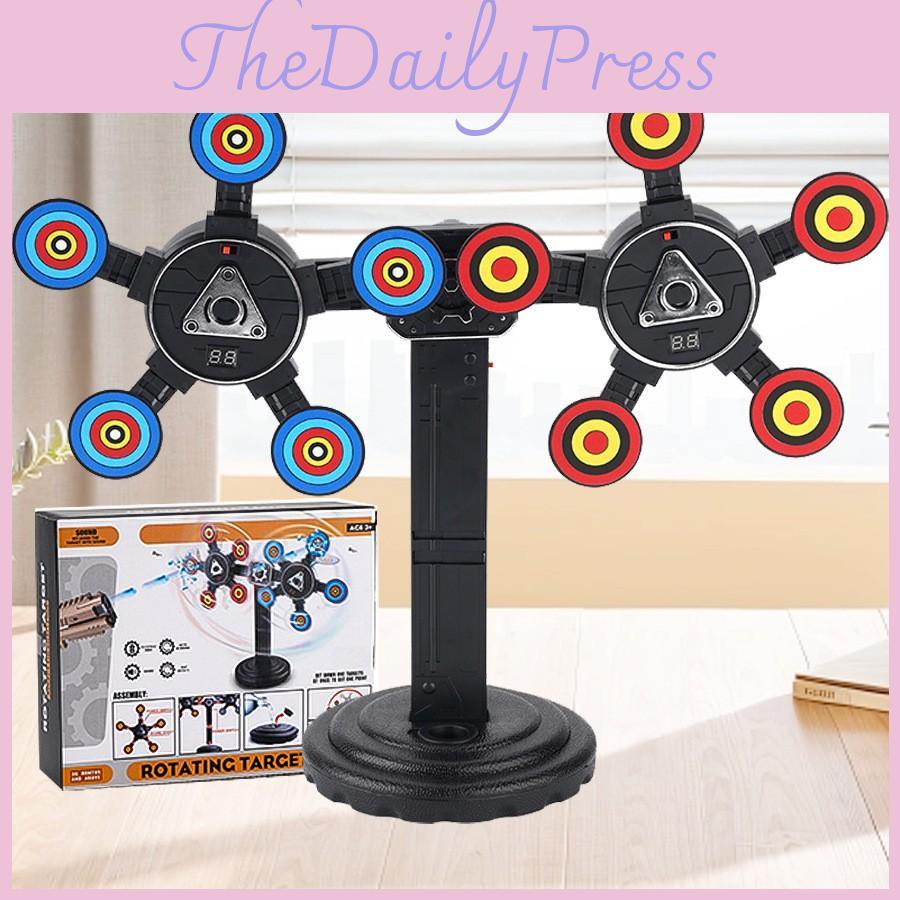 Childrens Electronic Autorecoil Shooting Target With Rotating Moving Target For Kids Play