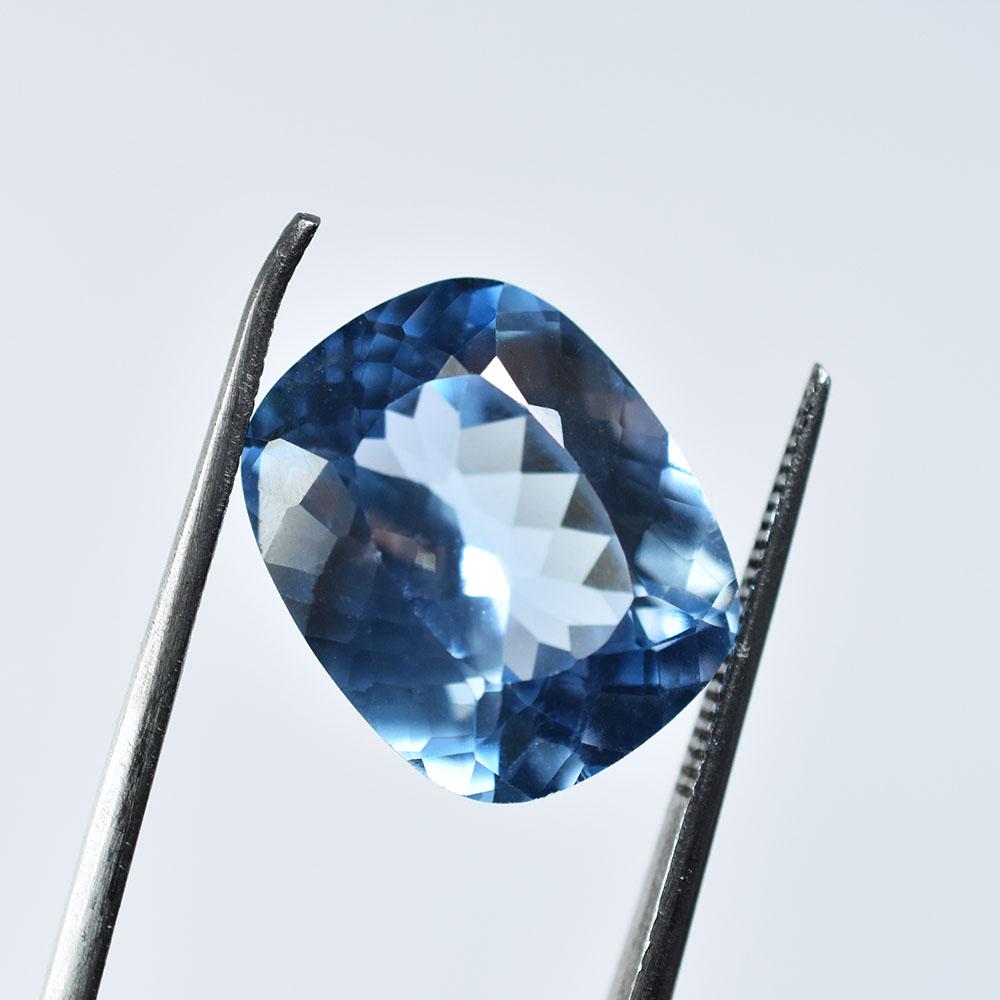 Natural Blue Sapphire Loose Gemstone High Quality Cushion Cut 14.8 Ct September Birthday Birthstone
