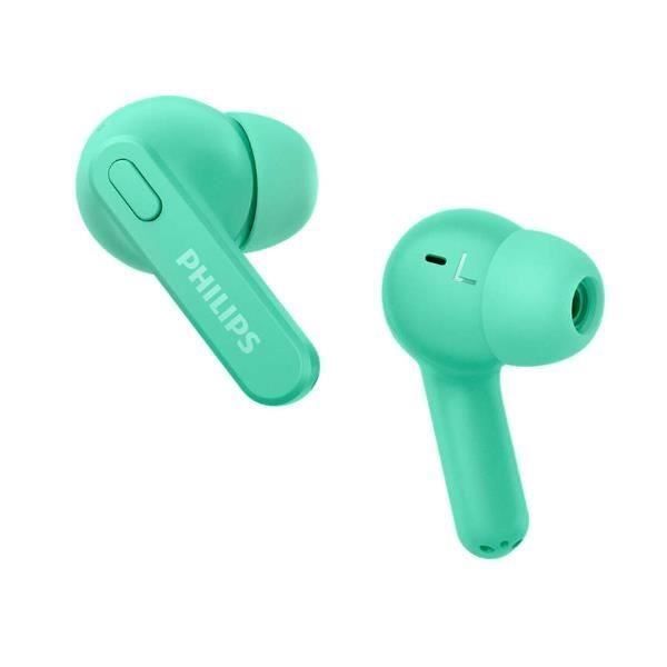 Casque Sans Fils - PHILIPS - TAT2206GR00 - Intra-auriculaire - Bluetooth - Vert