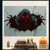 Halloween 3D Effect Horror Wall Stickers Skull Haunted House Decoration Wall Stickers Scene Layout