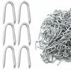 Galvanized U-nails 25 Mm – Pack ~350 Pieces (500 G) for Wire Mesh, Chicken Coop, Fence