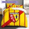 Racing Club De Lens Pattern Bedding Quilt Set  Home Decoration  Gift (1 * Duvet Cover + 2 * Pillowcase  Without Core)