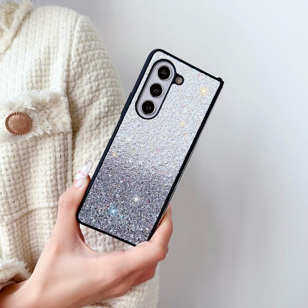 For Samsung Galaxy Z Fold 6 5 4 3 5G Case Skin-feeling Bling Glitter Gradient Folding Shockproof Protection Hard Cover Accessories