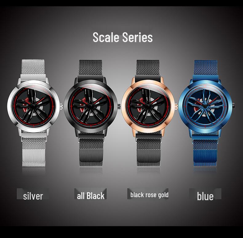 Sanda Men's Korean-Style Fashion Watch with Milanese Mesh Band - Waterproof Quartz