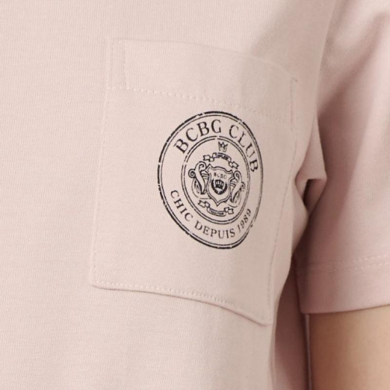Bcbg PockeT PaTch Round T shirT B4m3x406