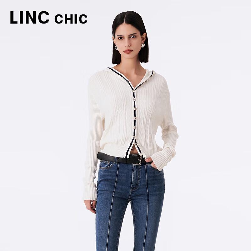 

JinYujie Женский кардиган с капюшоном облегающего кроя из смесовой мериносовой шерсти S