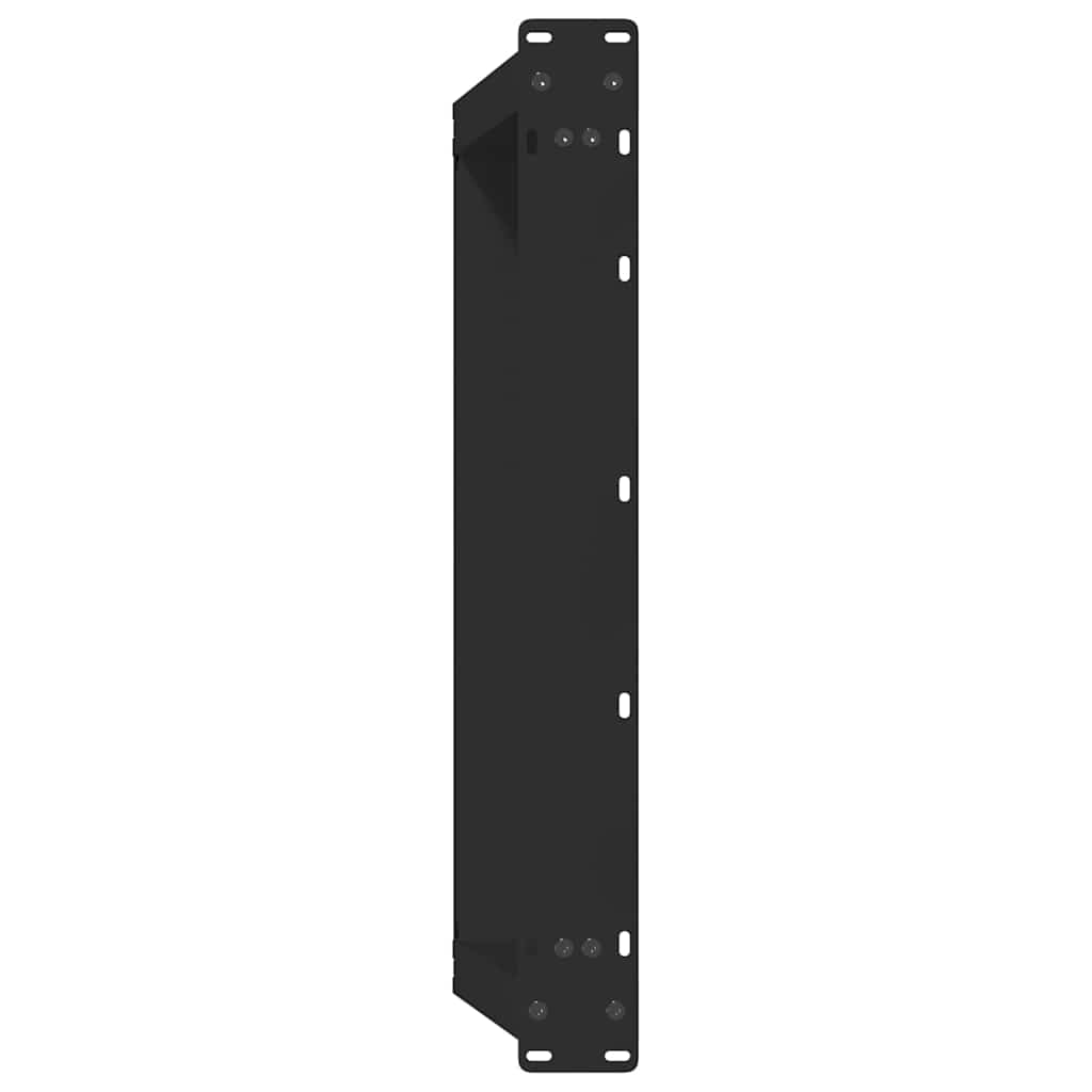 Vidaxl Coffee Table Legs, 2 Pcs, Black, 70X(30-31) Cm, Steel