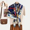 New fashion 111 mulberry silk silk scarf, women's Spring Festival gift for elders to keep warm 111 silk collection