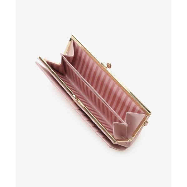 Thavasa Petit Billfold Flower Motif Long Wallet Pink [Samantha Choice] Women's